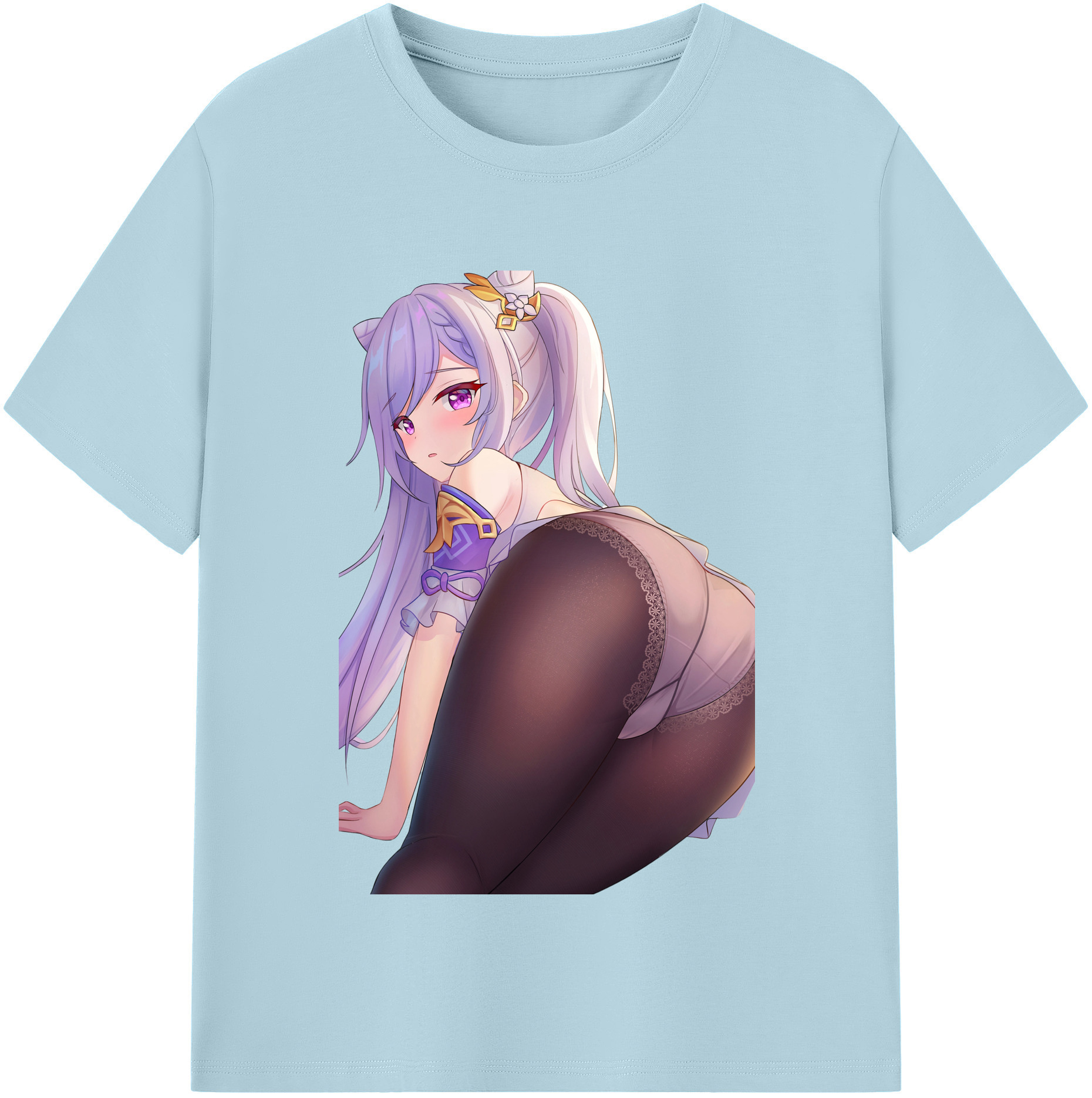 げんし神 刻晴 こくせい genshin Kokusei 綿100％半袖Tシャツ（フロントプリント）